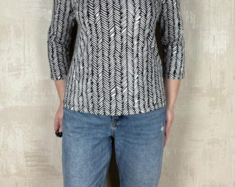 Marimekko Ilma 2017 Korpikuusi Cotton Women's Top Size S