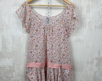 Cop Copine Y2k Vivre Multicolor Floral Print Chiffon Sleeveless Mini Dress Size 38