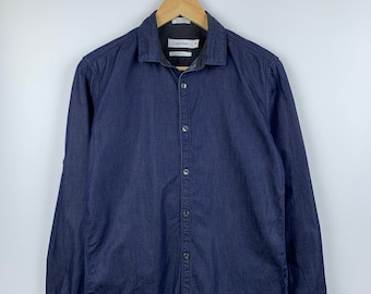 Camisa de manga larga Calvin Klein Jeans para hombre, talla XS