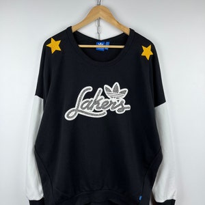Women&#39;s Adidas Originals Lakers Sweatshirt Size UK 12 D 38 US M (Oversized)