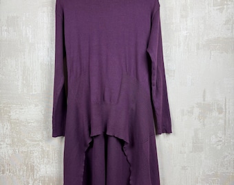 Deerberg by OSKA Cotton Asymmetric Women's Long Sweater Tunic Size M