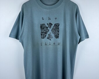 Jaren 90 The X Files 1995 Twentieth Century Fox Film Vintage heren-T-shirt maat L