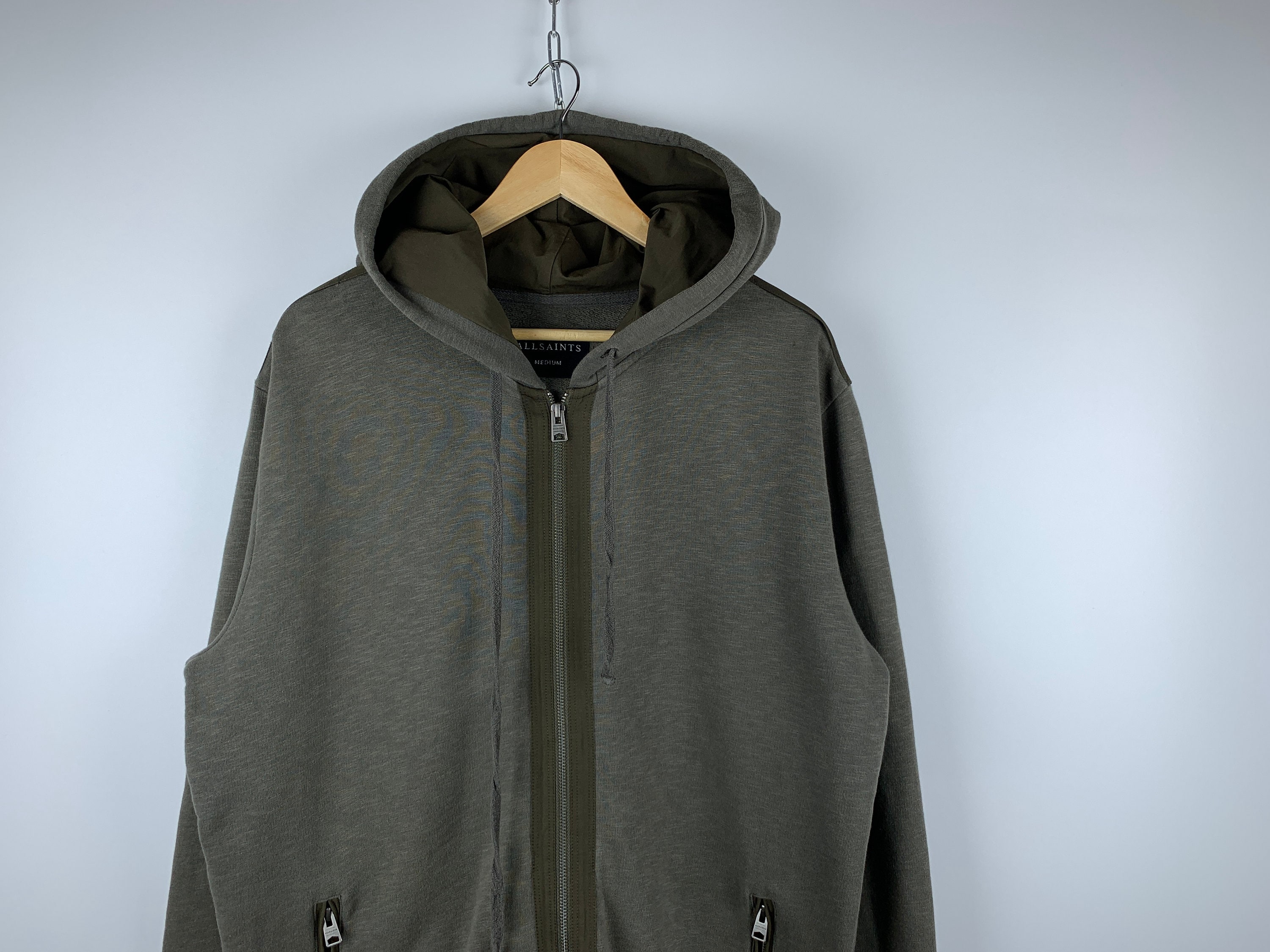 All saints zip up hoodie top