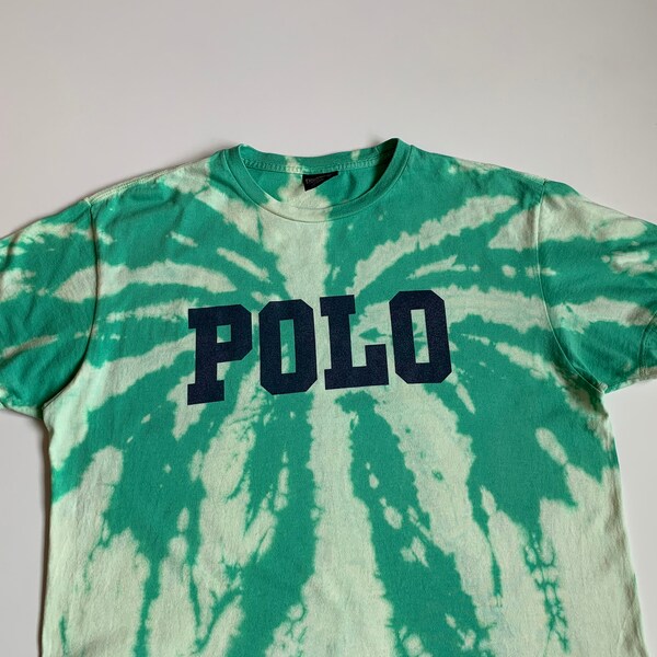 Polo Ralph Lauren Vintage Custom Tie Dye Men's T-shirt 1 of 1 Size M Streetwear 90's Hipster 1990s