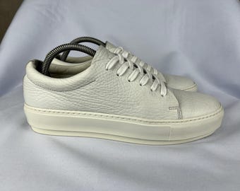 Acne Studios Abriana Leather White Sneakers Shoes Women's Size EU 39 UK 6 US 9