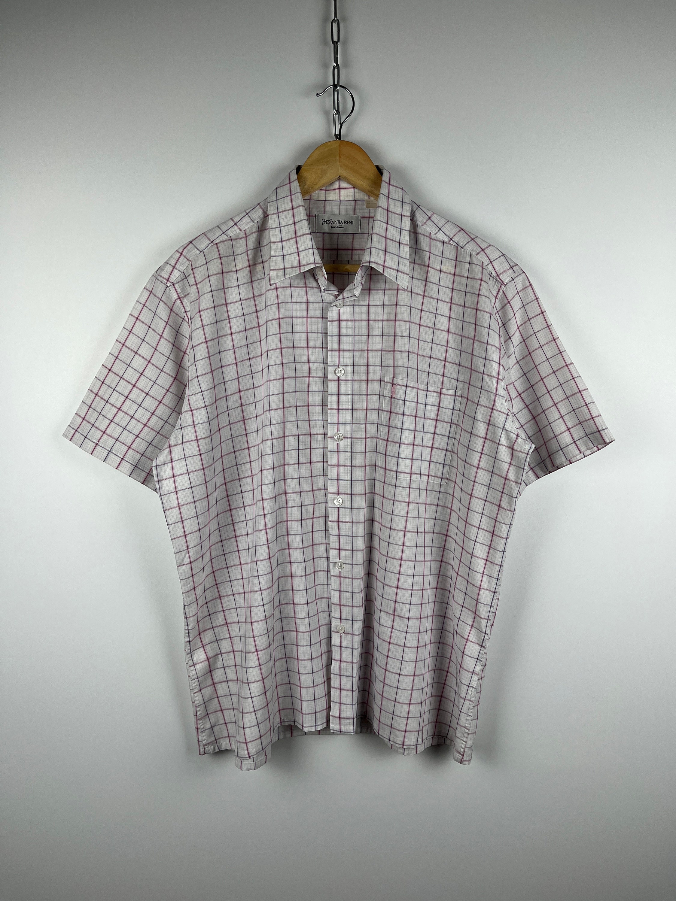90's Yves Saint Laurent YSL Pour Homme Men's Check Short 90's Yves Saint Laurent YSL Pour Homme Men's Check Short