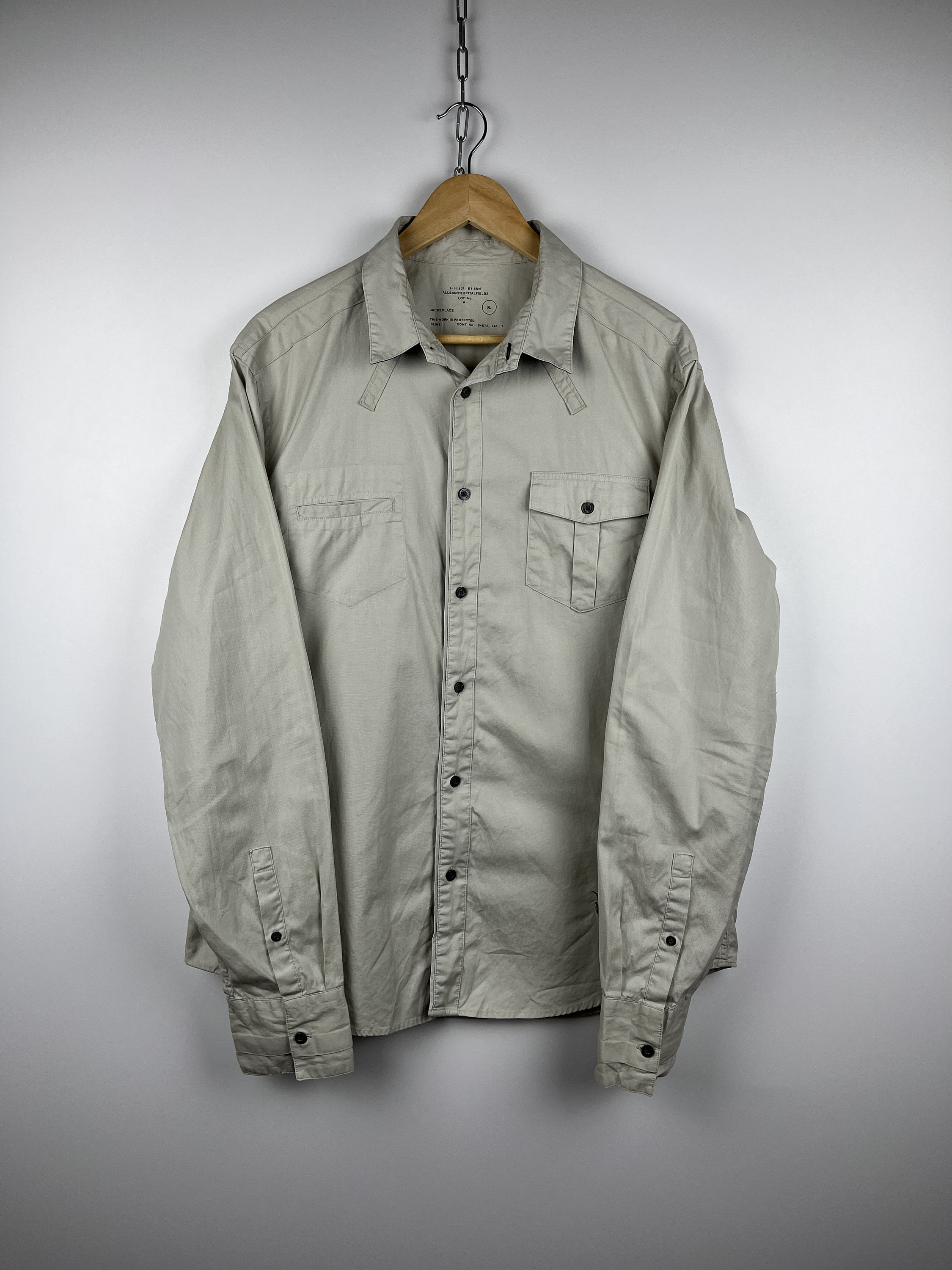 Camisa All Saints Oxford Spector para hombre talla XL Etsy Espa a