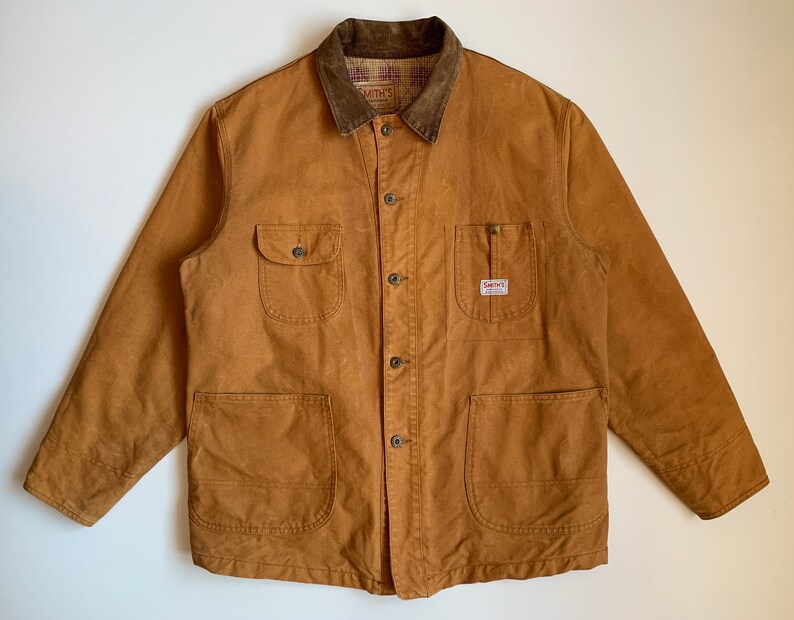Smith/'s Workwear Vintage Men/'s Jacket Brown Size L Retro Streetwear 90/'s 80/'s