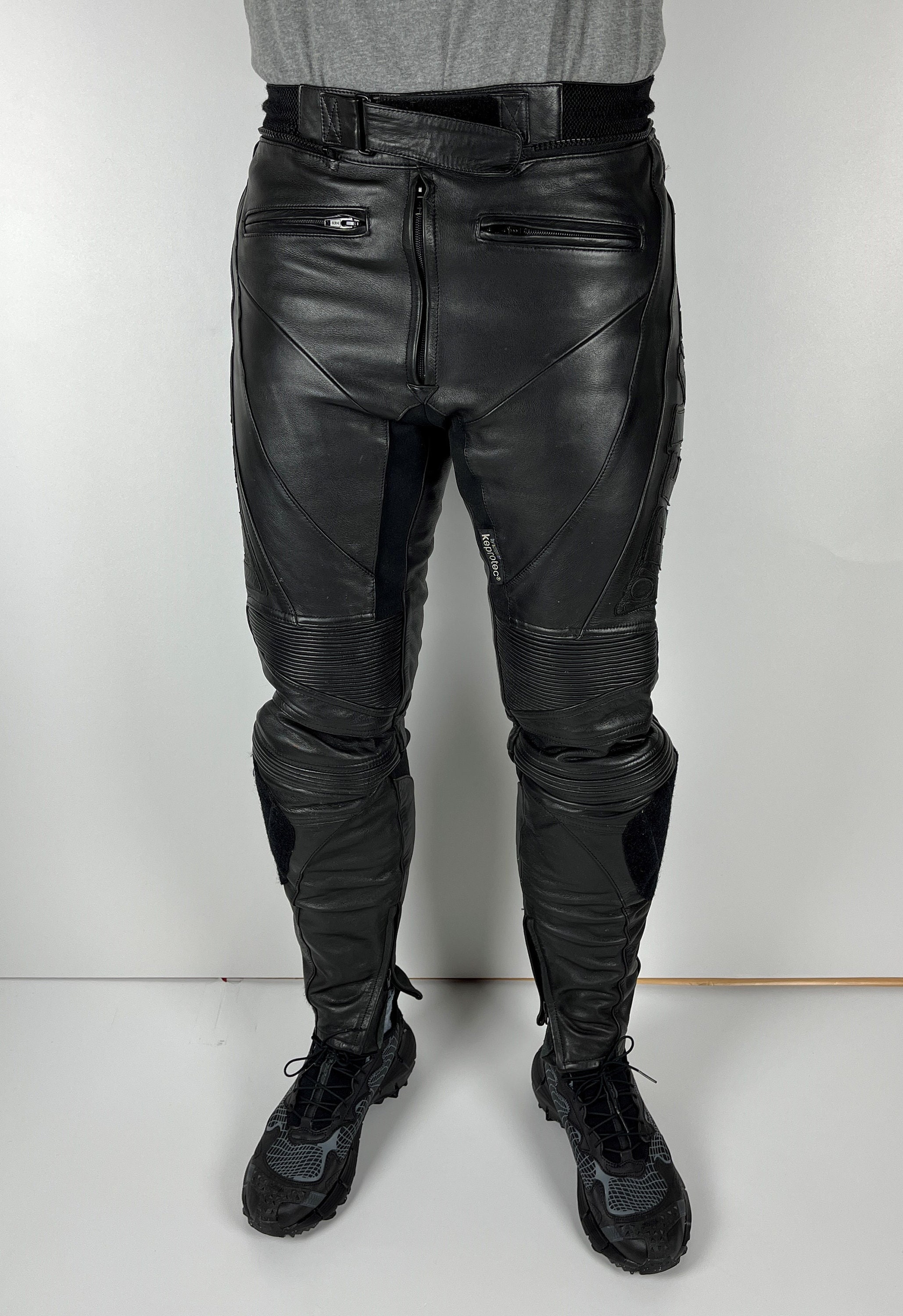Vintage Shima MONACO leather motorcycle pants - Moto Vision