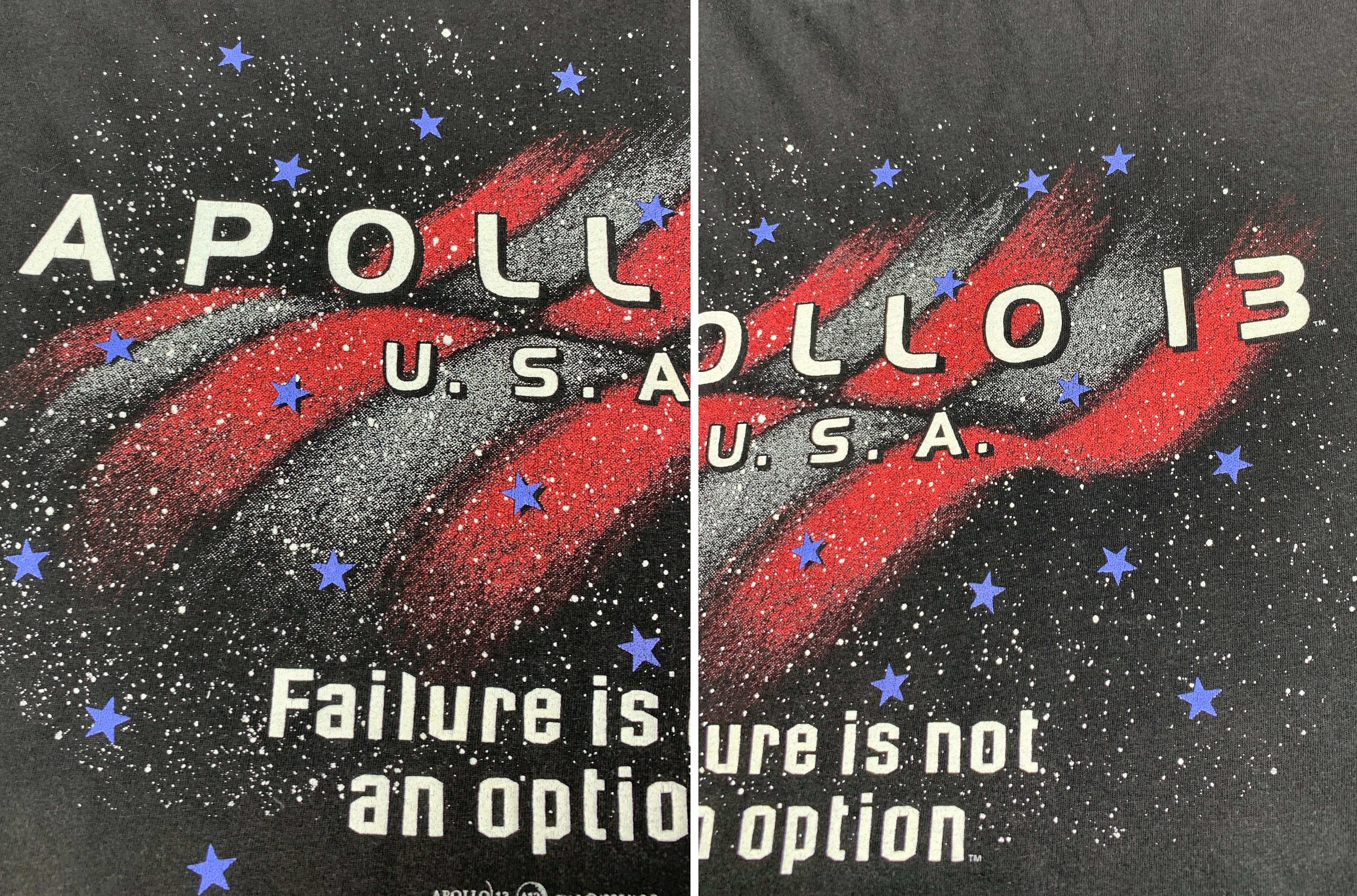 トップス 90s APOLLO13 vintage tee 90's Apollo 13 Tom Hanks Movie 1995 Vintage Men's T-shirt