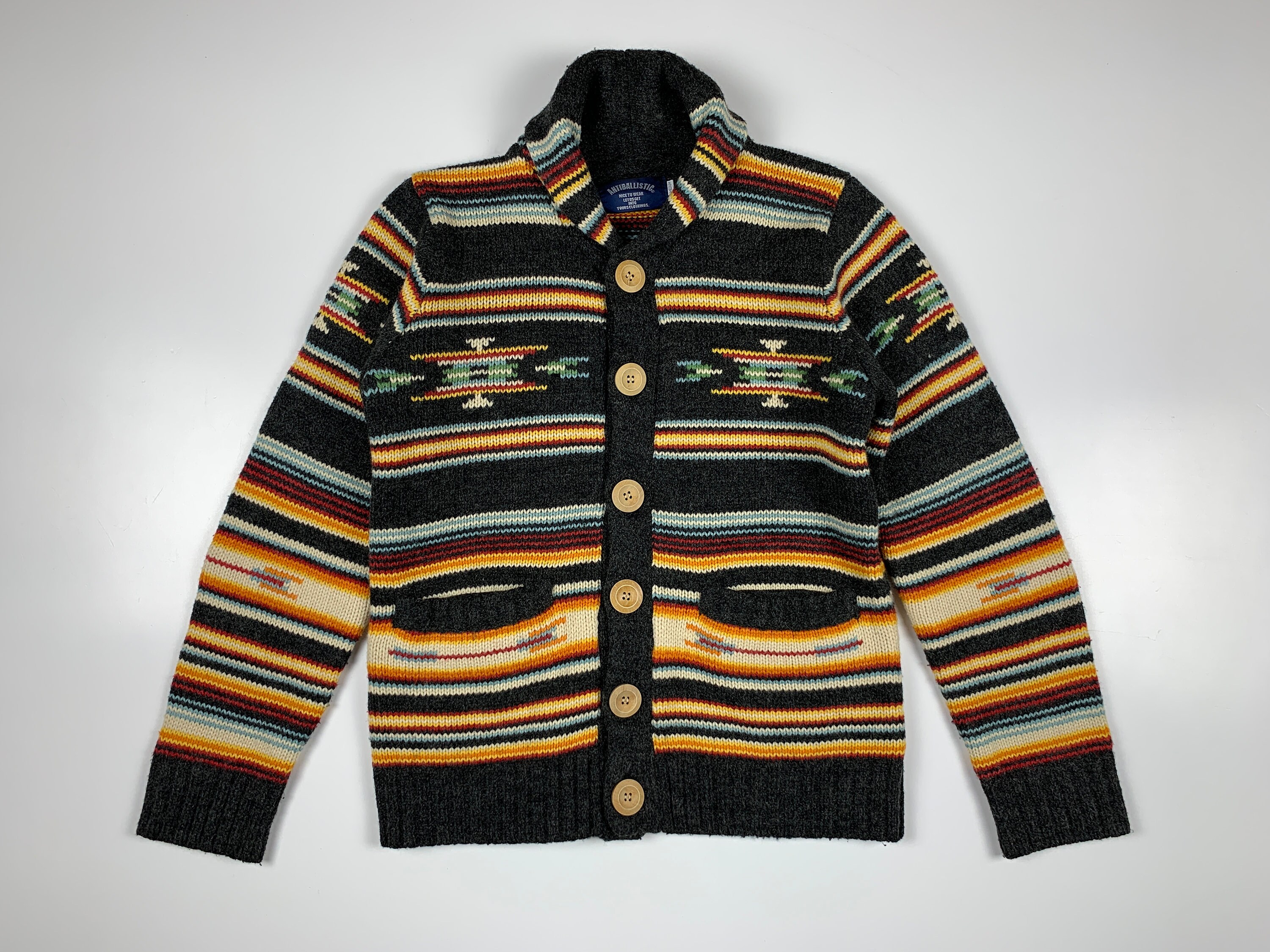 Antibalistic Cardigan Sweater Size 