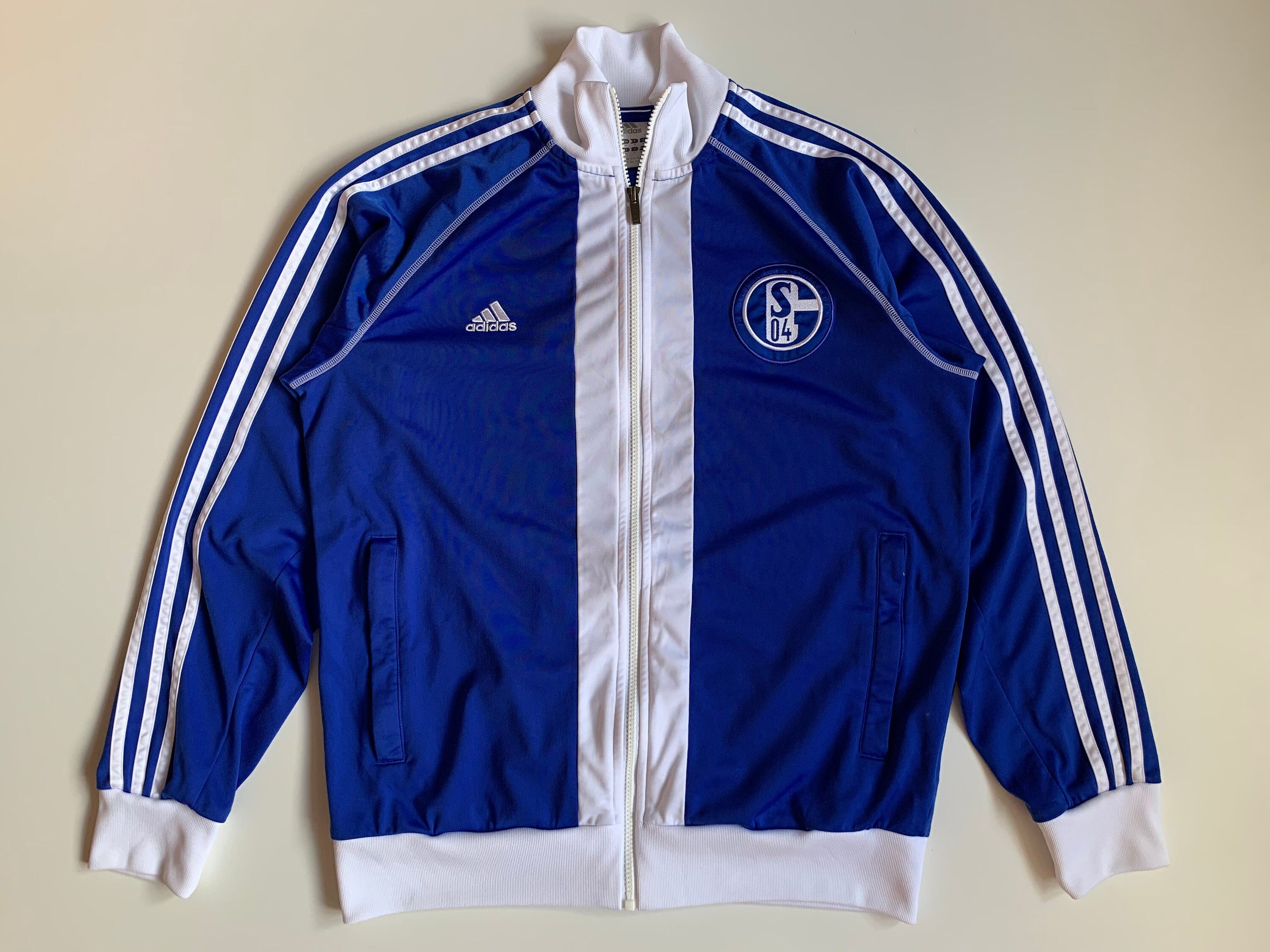 veer barricade baden Adidas FC Schalke 04 Mens Track Jacket Size M Blue & White - Etsy