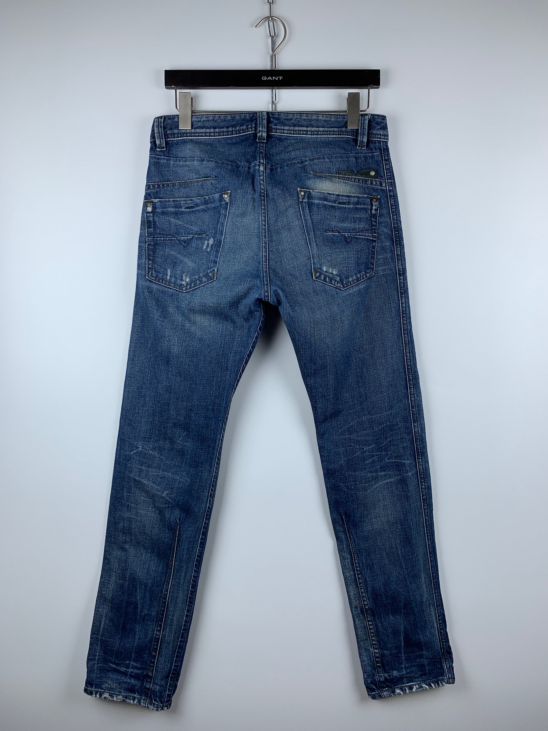 Men's Diesel Darron Regular Slim Tapered Button Jeans Size Etsy Finland