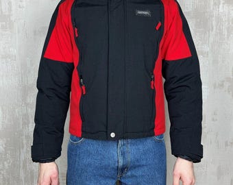 Vintage Ferrari Fila Men's Racing Jacket Size S Black / Red