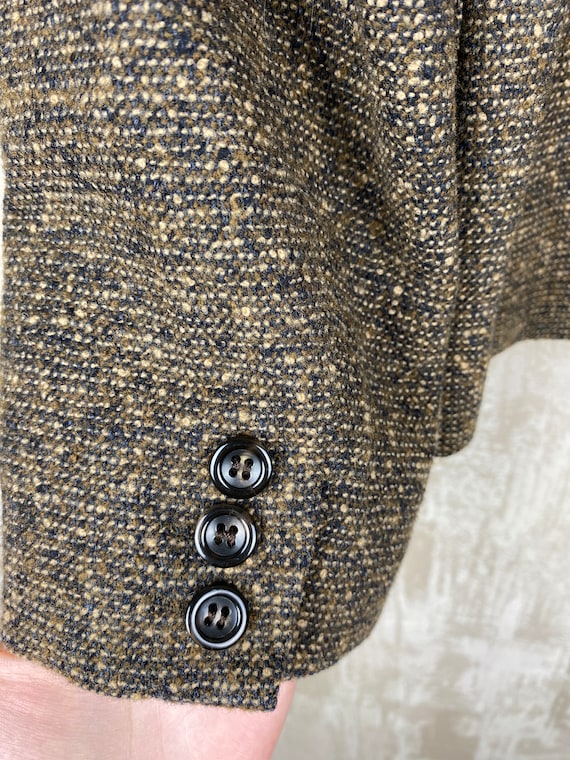 MAXMARA マックスマーラ　テーラードジャケット　ウール　シルク　ブラウン シングル テーラードジャケット ブレザー 銀タグ ウール シルク