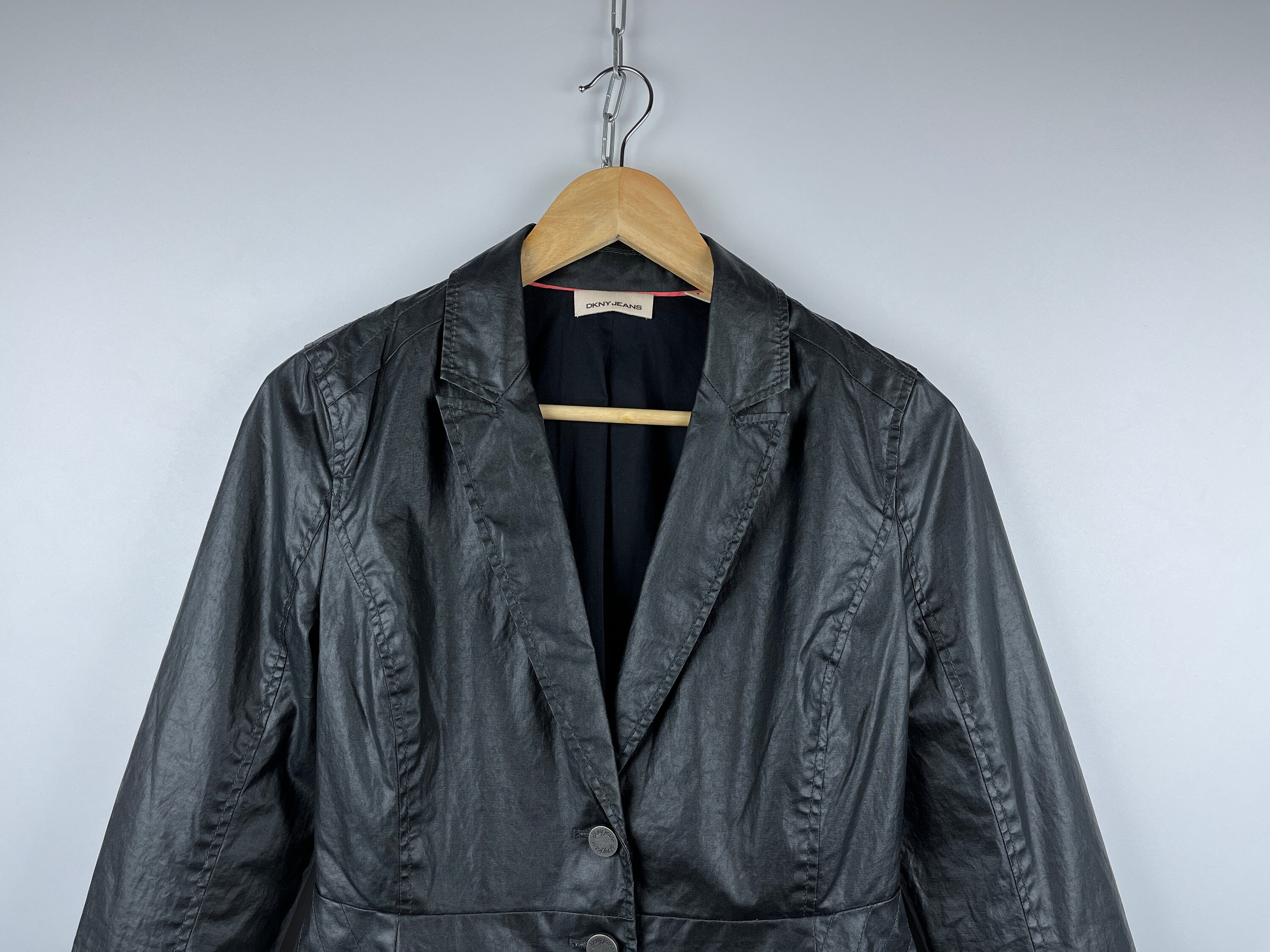 希少 DKNY ダナ・キャラン 本革 ラムスキン ジャケット イタリア製