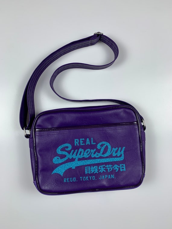 Superdry Tokyo Japan Messenger Bag Purple - Etsy