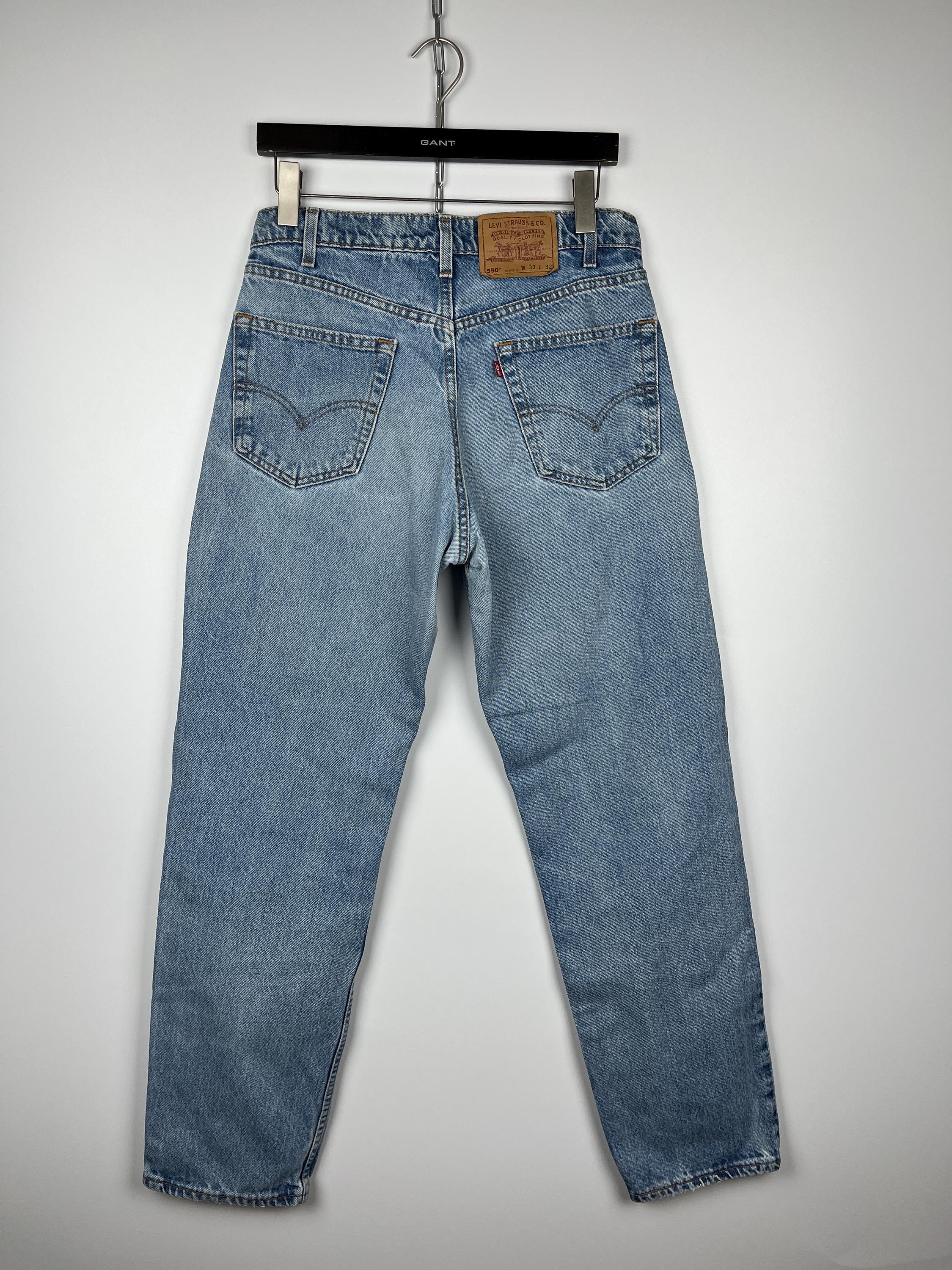 希少 00's USA製 Levis 550 W33 Vintage Levi's 550 Jeans Relaxed W36 L30 00s Fades Straight