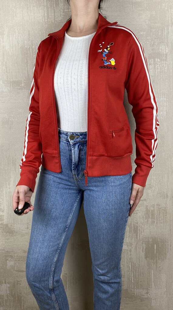 adidas Disney コラボ ナイロン ジャケット グーフィー ブルゾン