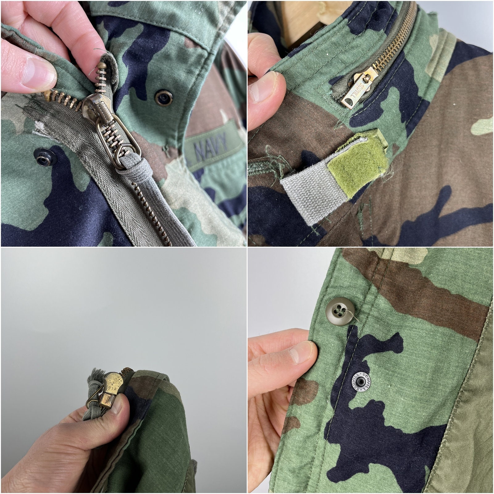 80's Vintage 1984 John Ownbey M65 US Navy Field Coat USA