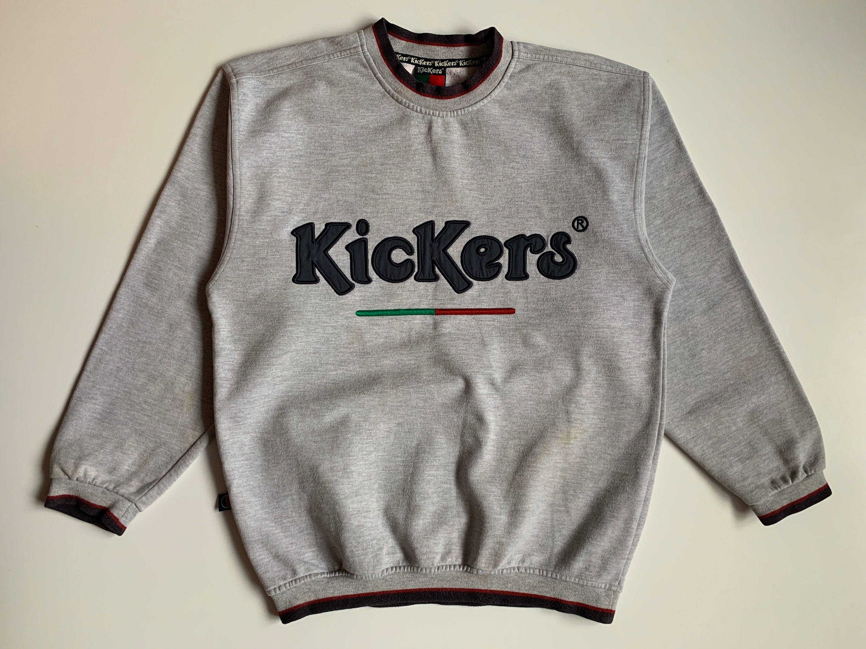 90s Kickers Embroidered Big Logo Vintage Mens Sweatshirt Size - Etsy