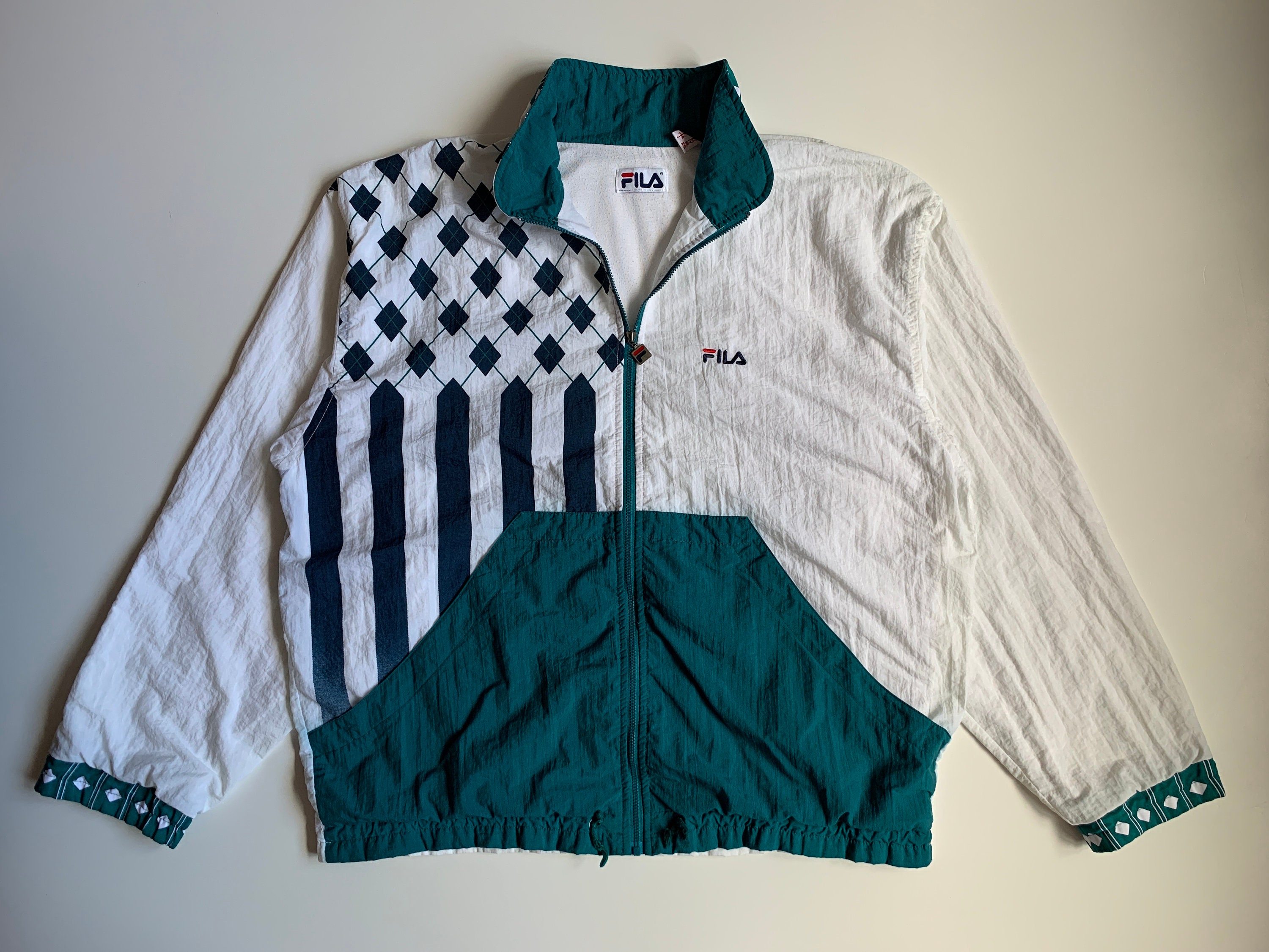 90s Fila Vintage Mens Tracksuit Top Track Jacket Size M-L 90s Fila Vintage Mens Tracksuit Top Track Jacket Size M-L