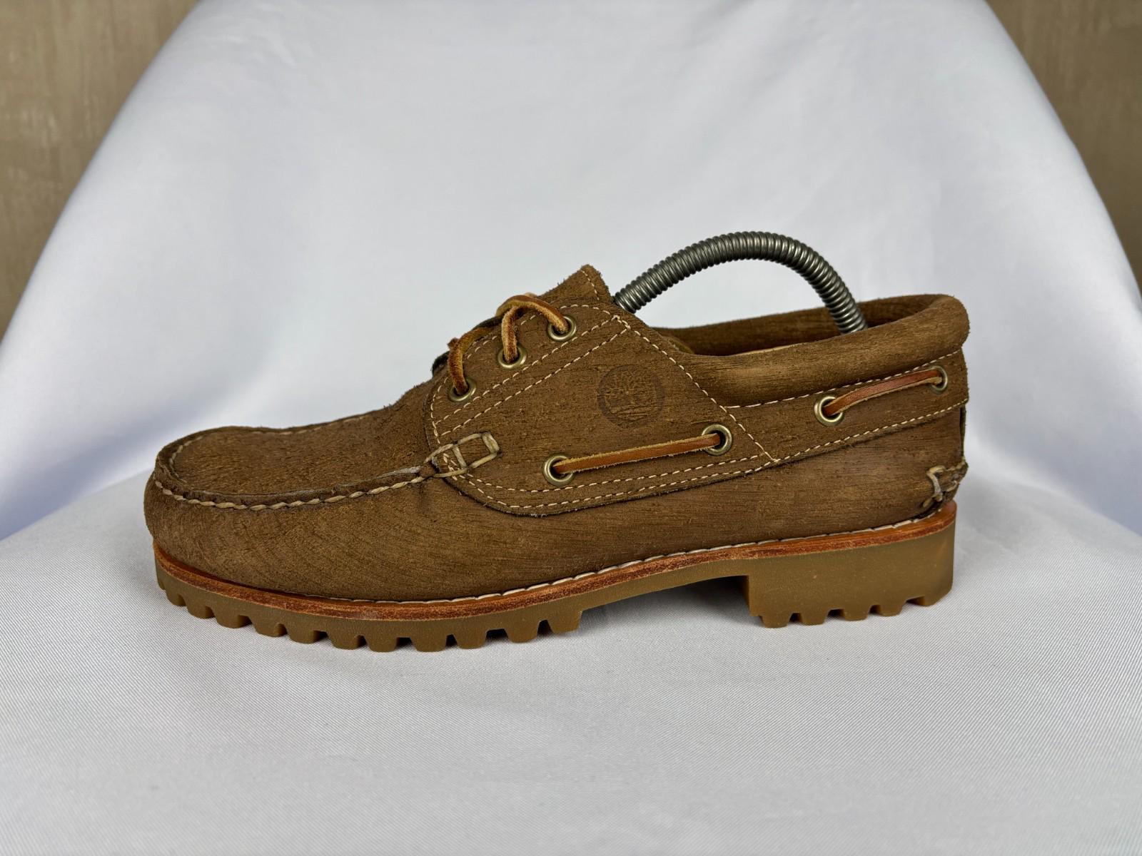 Timberland 3-eye Classic Lug Boat Shoes Men's Size Us 8 / Uk 7.5