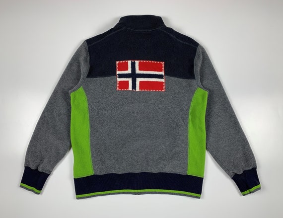Men's Napapijri Flag Fleece Jacket Size 