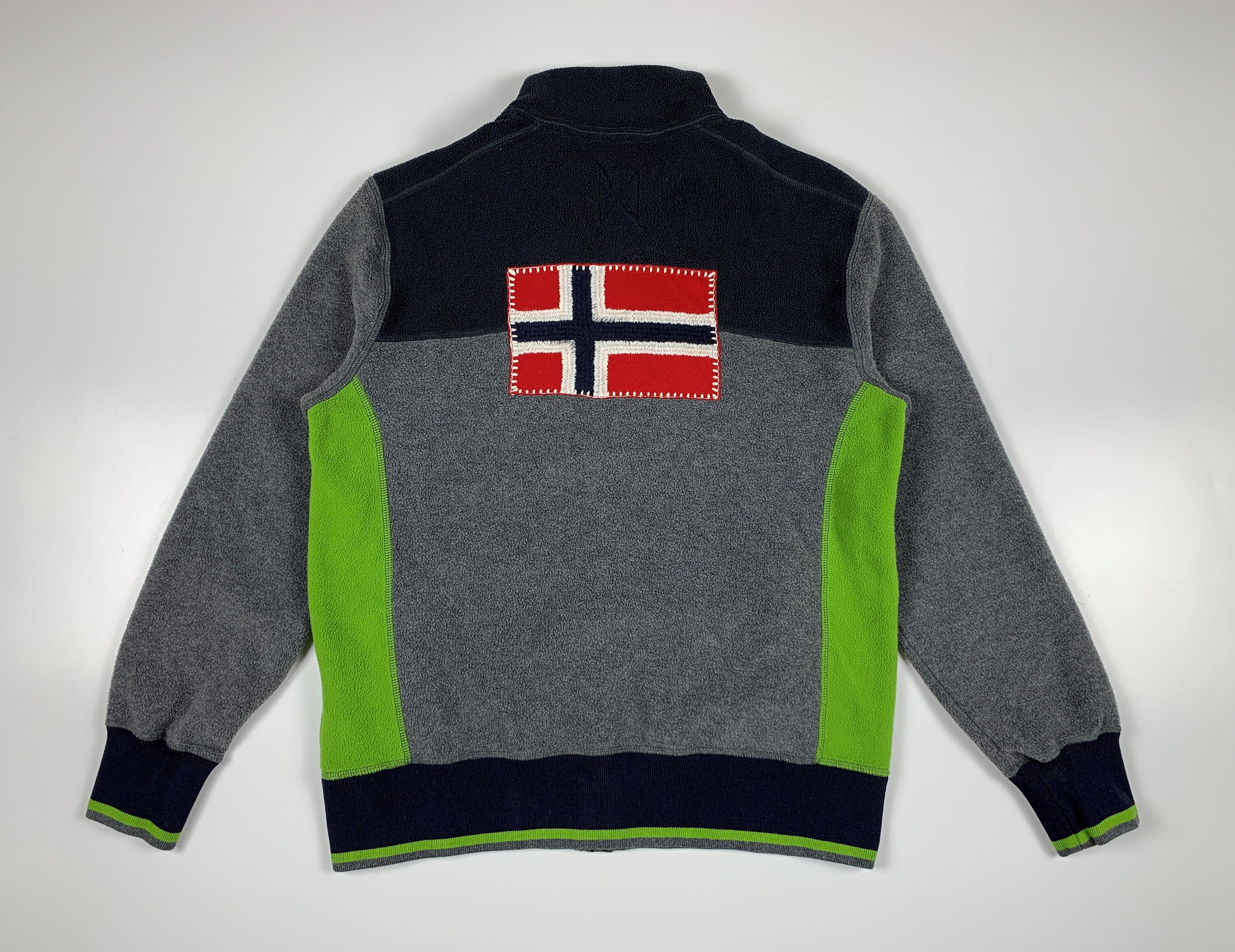 Men's Napapijri Flag Fleece Jacket Size 