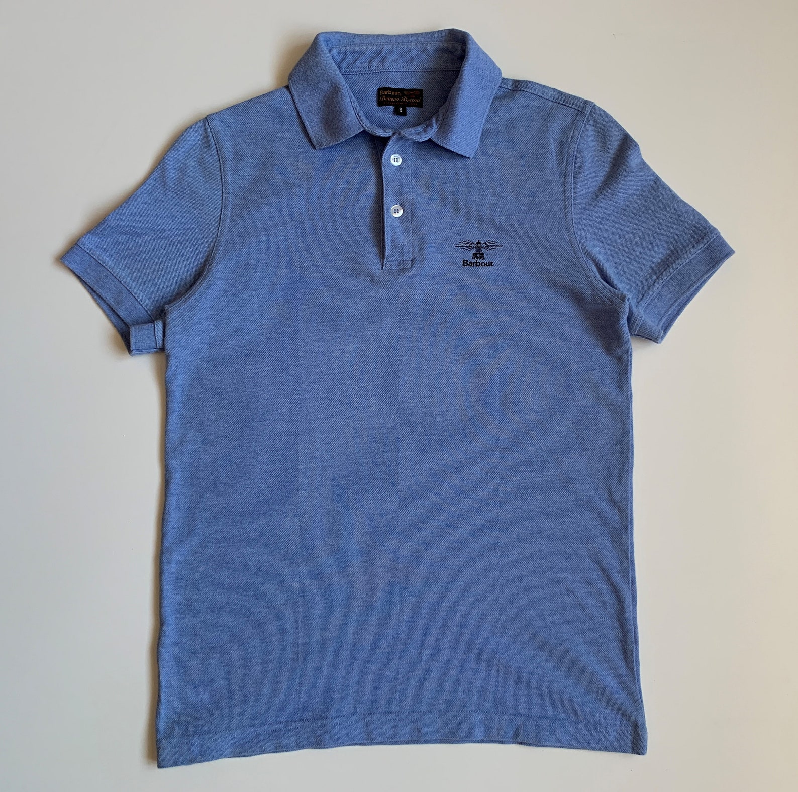 Barbour Mens Polo T-shirt Blue Size S - Etsy