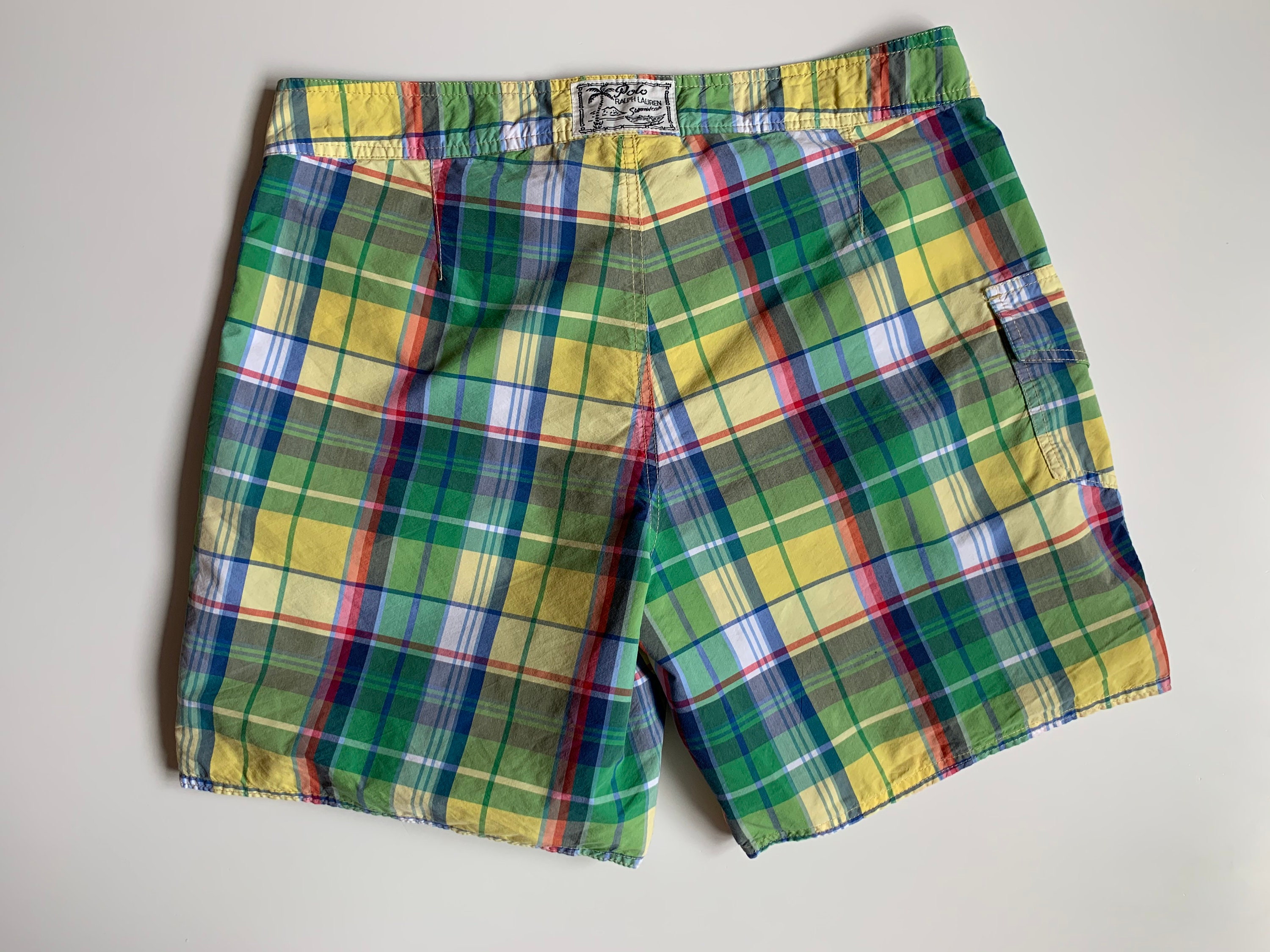 Polo Ralph Lauren Swim Checked Men's Shorts Size 34 - Etsy