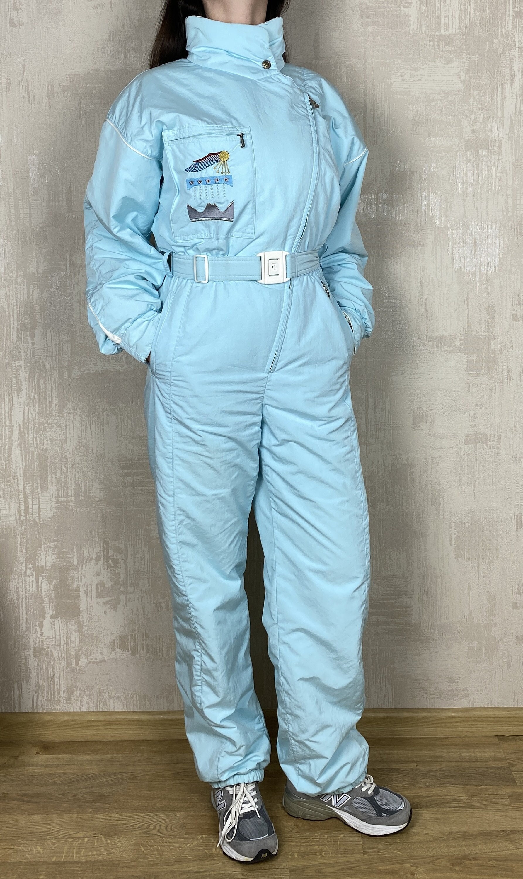 Bogner Vintage Blue Jumpsuit Women's Ski Suit Made in Western