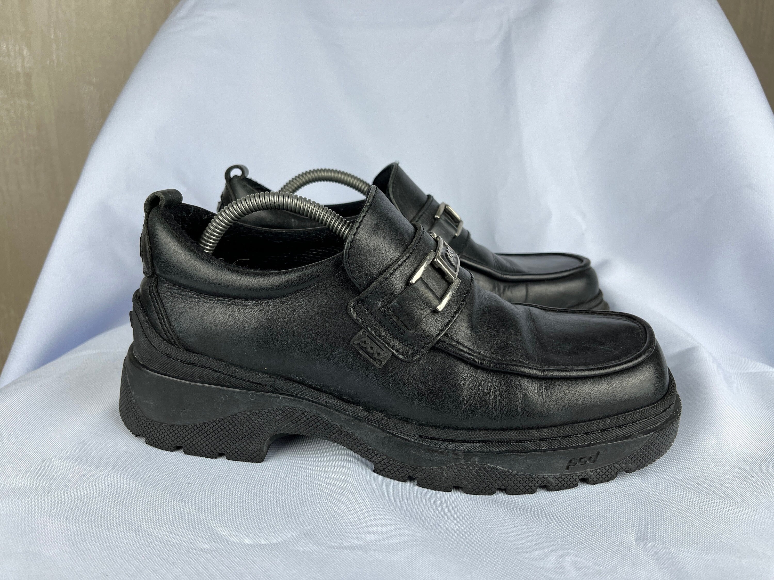 Vintage POD Original Chunky Shoes Square Toe Leather Size EU Vintage POD Original Chunky Shoes Square Toe Leather Size EU