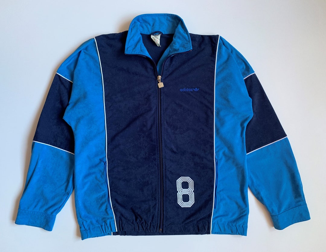 VINTAGE 1980s〜adidas TRUCKSUIT JACKET 国旗 ADIDAS JACKET Vintage Retro TRACKSUIT TOP Oldschool Ventex