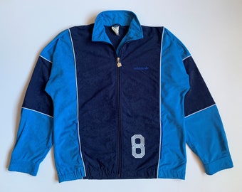 80s Adidas Vintage Mens Track Jacket Tracksuit Top Made in