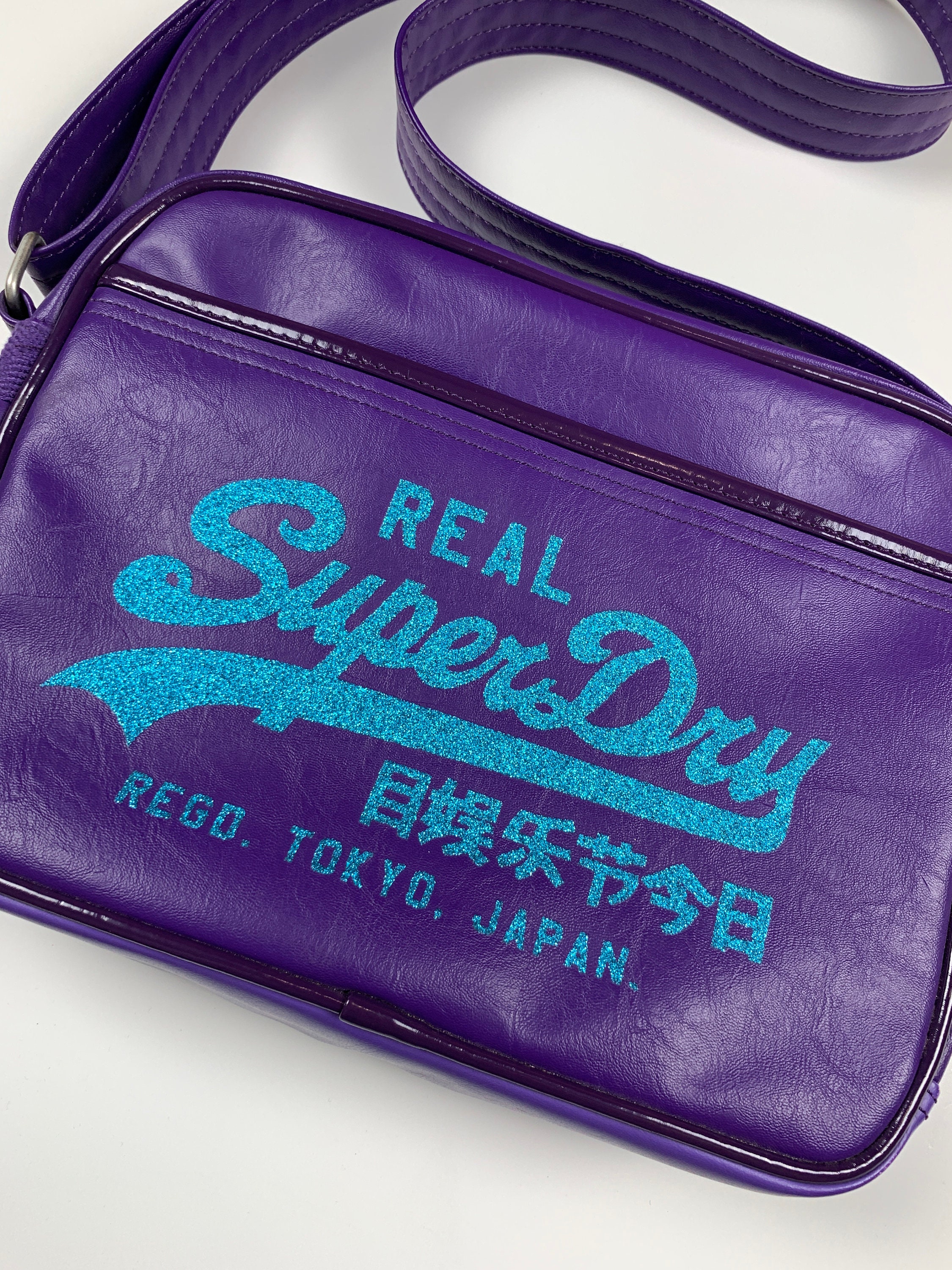 Superdry Tokyo Japan Messenger Bag Purple - Etsy