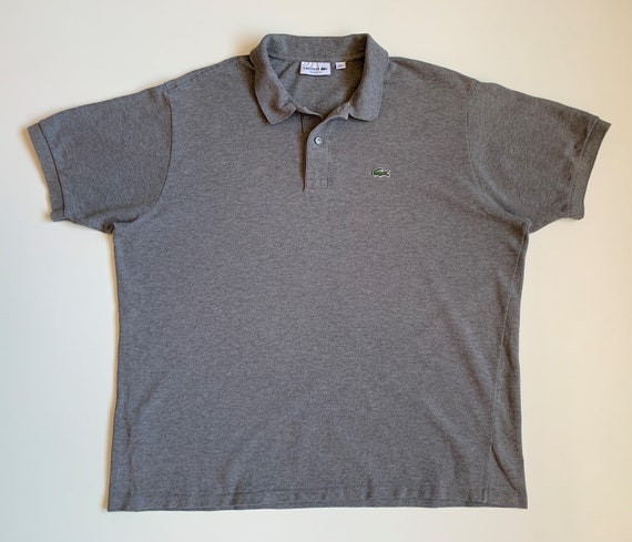 tennis indtryk spade Lacoste Mens Polo T-shirt Gray Size 7 XXL Classic Fit - Etsy