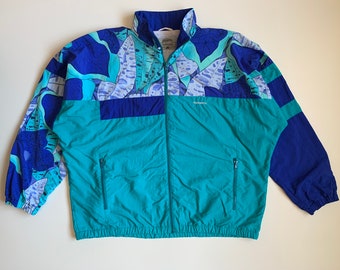 Veste Crazy authentique vintage des années 90 taille XXL (2XL) surdimensionné Style Hipster Streetwear Rave Party