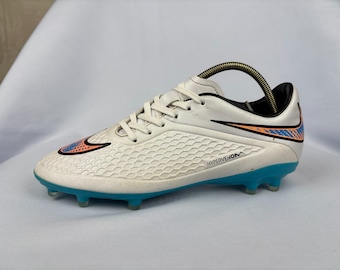 Nike Hypervenom Phelon FG White/Blue Cleats us 7.5 / uk 6.5 / EU 40.5 / CM 25.5