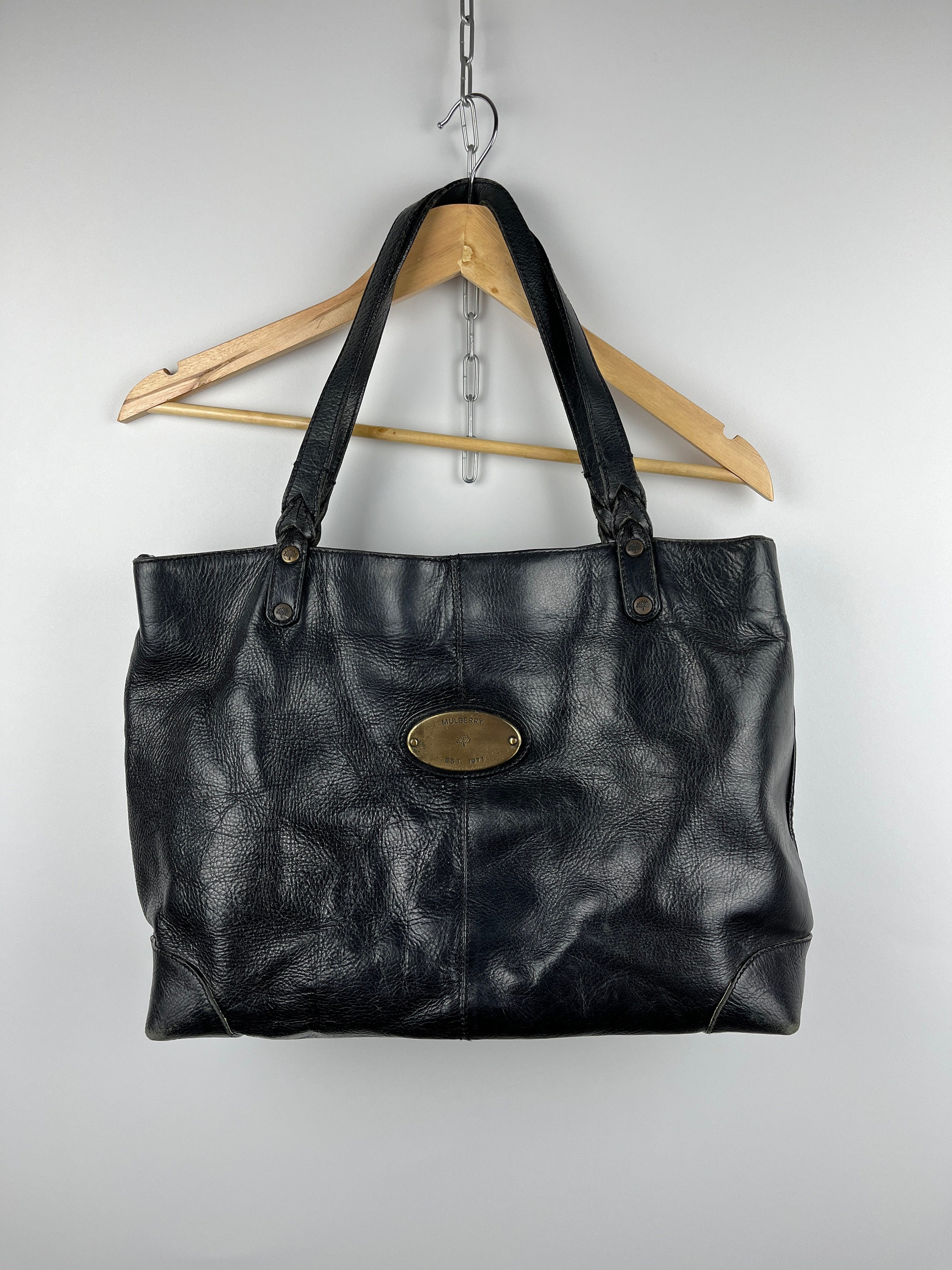 Mulberry Billie Small Classic Grain Leather Cross Body Bag, Black