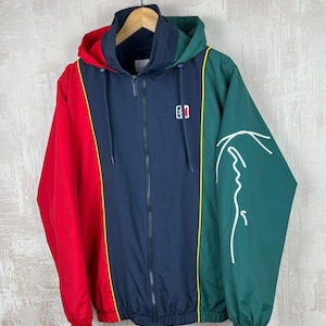 Karl Kani Multicolor Block Hooded Jacket Men&#39;s Size S Windbreaker