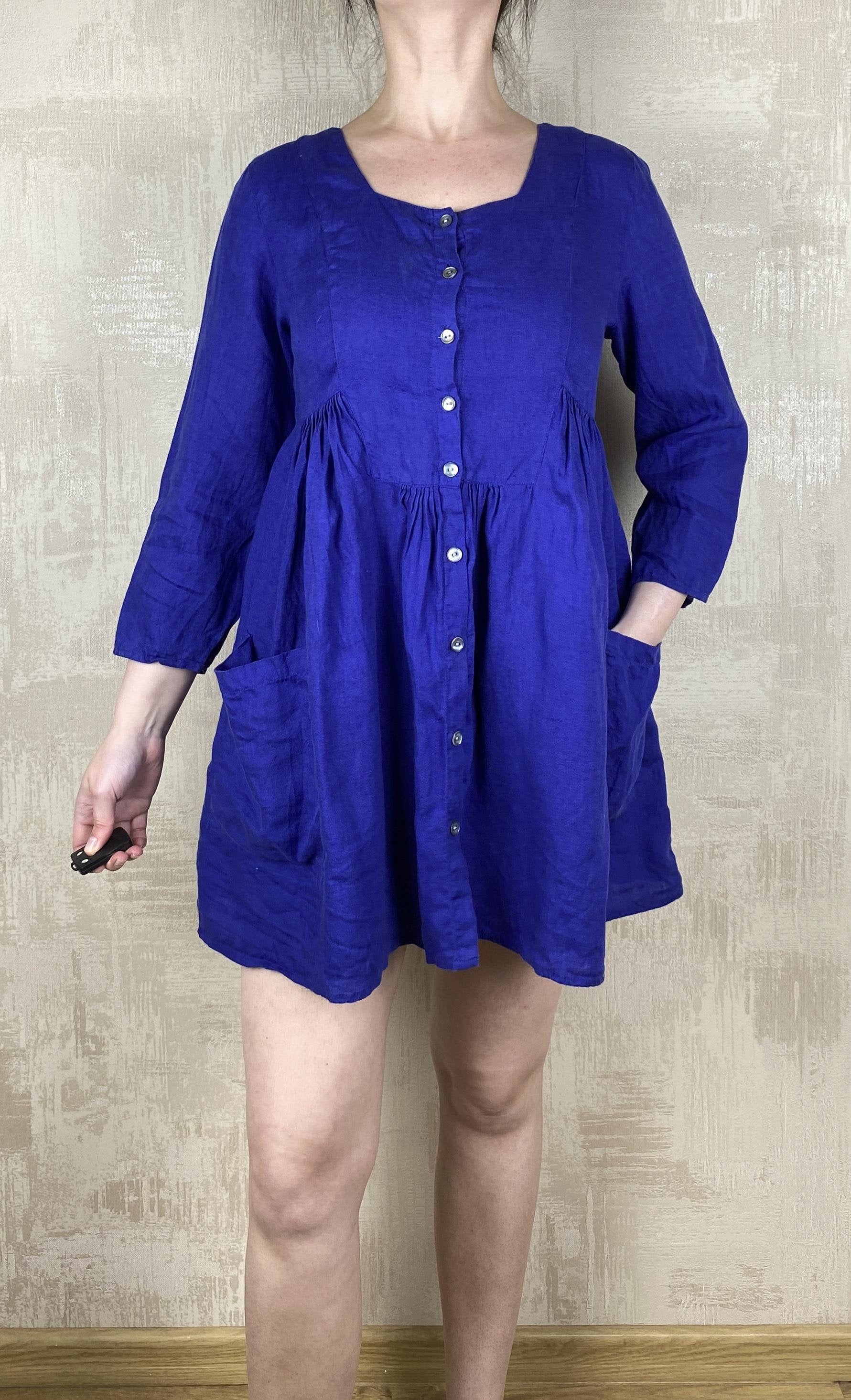 Gudrun Sjoden Linen Blue Lagenlook Button up Boho Tunic Mini Dress Size XS - Etsy Gudrun Sjoden Linen Blue Lagenlook Button up Boho Tunic Mini Dress Size XS - Etsy