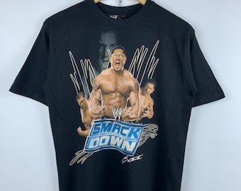 Batista SmackDown WWE World Wrestling Entertainment 2008 T-shirt heren maat S Vintage