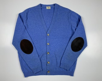 William Lockie Men's Wool Cardigan Sweater Size 46" 117 cm fits XL