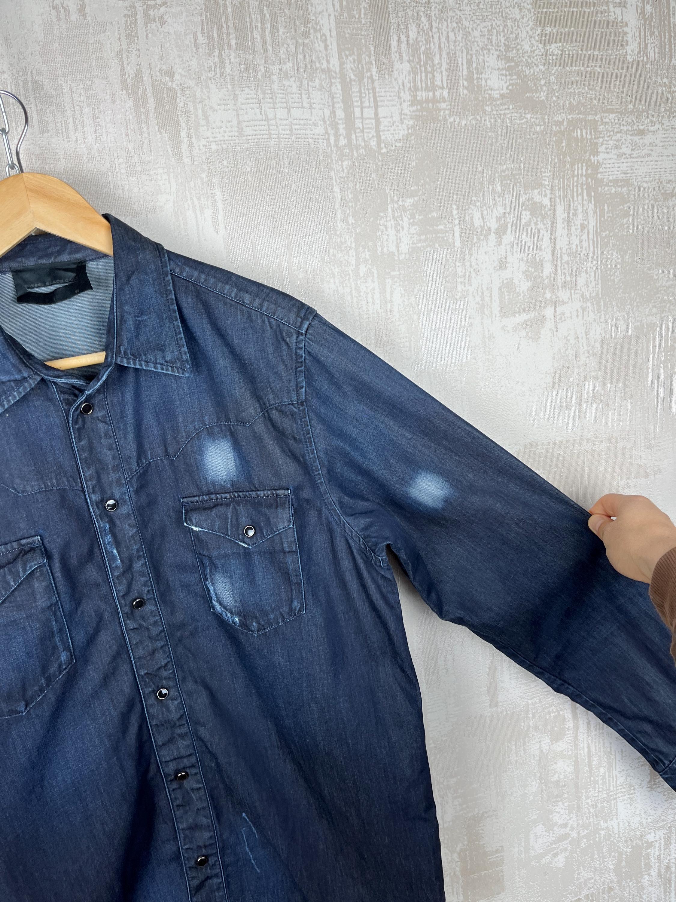 DIESEL BLACK GOLD DENIM SHIRT size:46 ディーゼル ブラックゴールド 