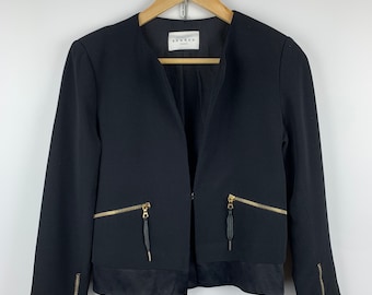 Sandro Paris Women's Blazer Jacket RIRI Zipper Size 36