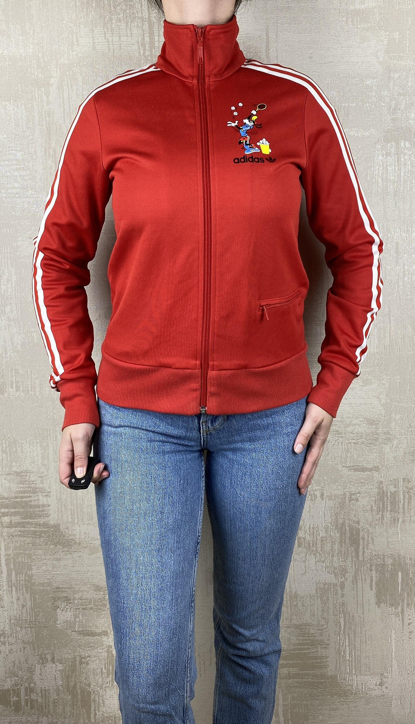 Vintage Adidas Disney Goofy Red Track Top Women's Track Vintage Adidas Disney Goofy Red Track Top Women's Track