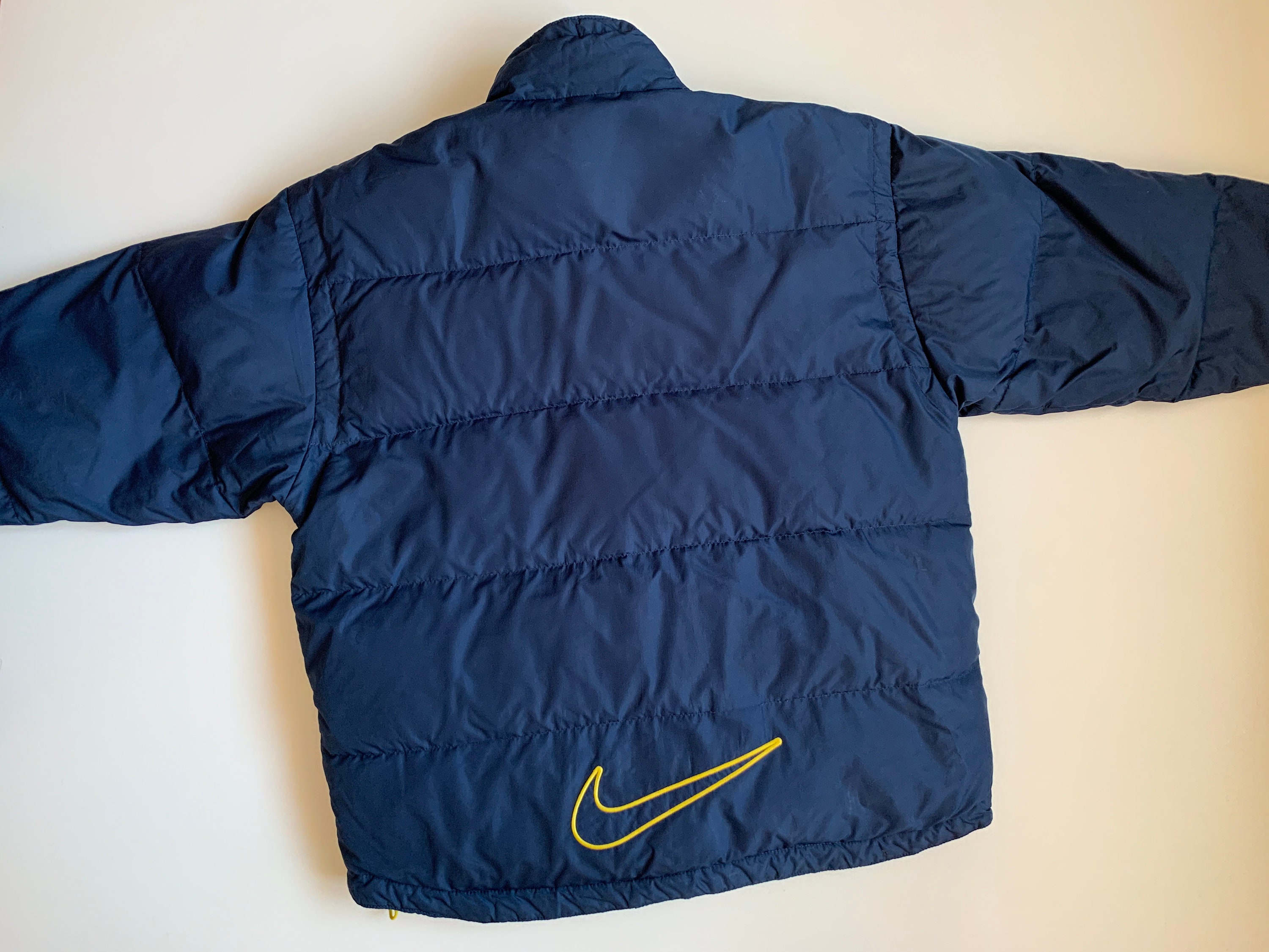 90s Nike Vintage Big Swoosh Mens Puffer Down Jacket Size M | Etsy