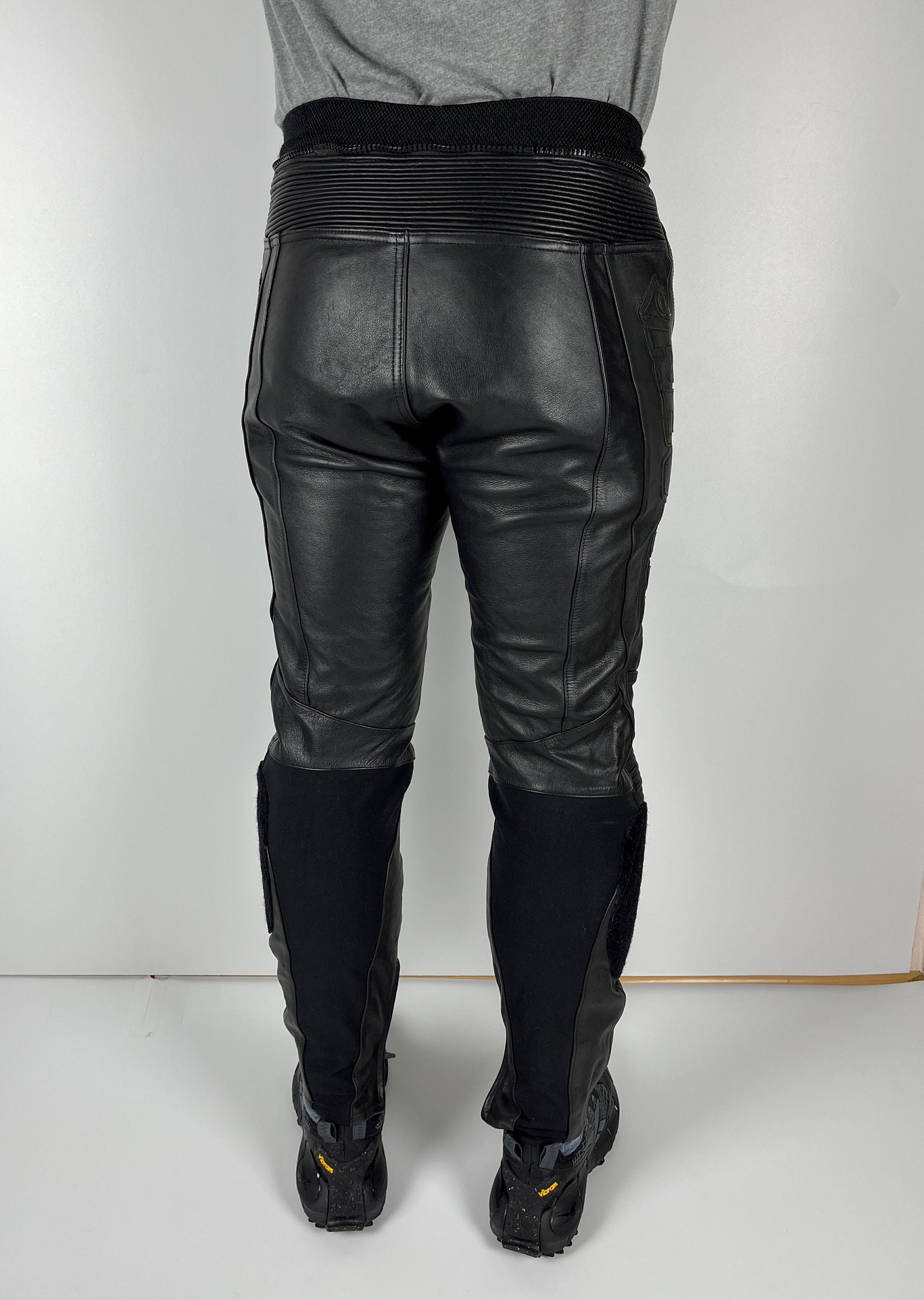 Vintage Rev'it Leather Motorcycle Biker Racing Schoeller Keprotec Pants  Men's Size 52 US 34 