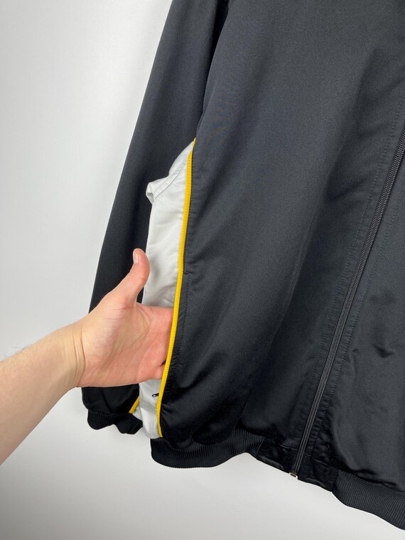 Vintage des annees 90 Nike avec grand virgule au dos veste de survetement pour hommes taille L haut de survetement de sport avec fermeture eclair complete Etsy Canada